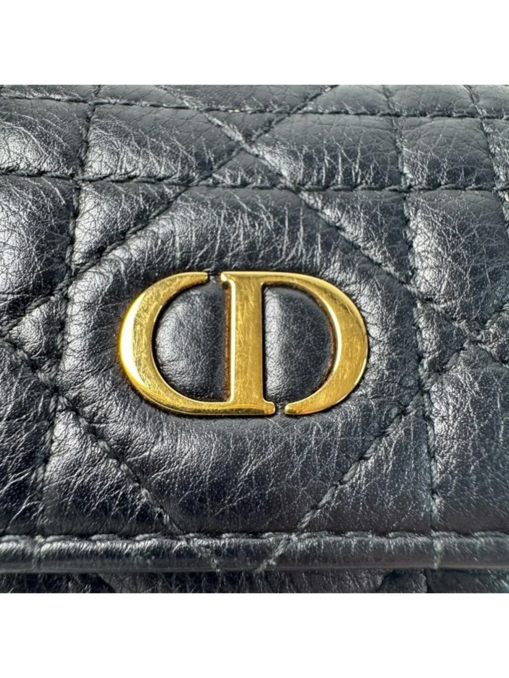 Dior Cannage Compact Wallet Trifold